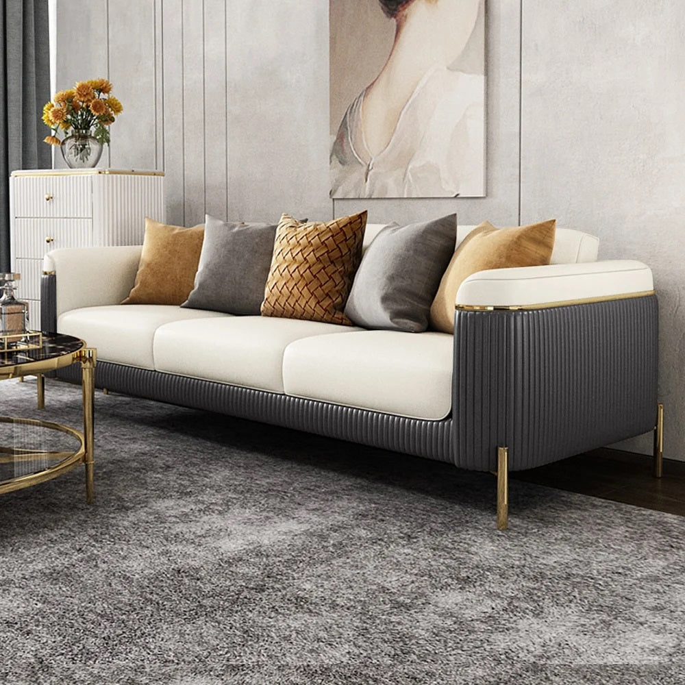 Reef 3 set Sofa, Black and Sand Beige