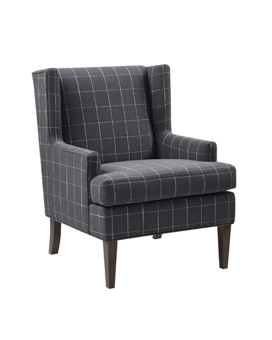 Dayton Armchair, Black and Grey Line color