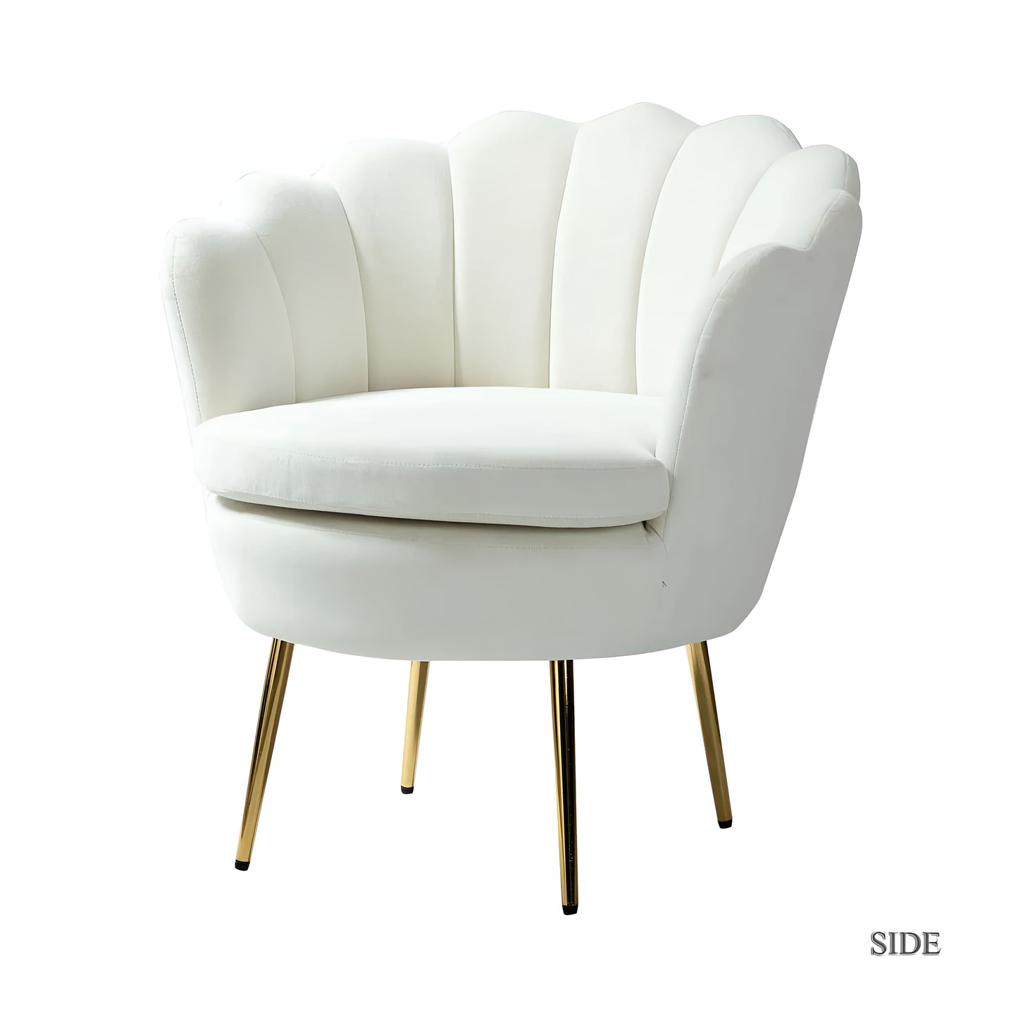 Alicante Armchair, White and Gold