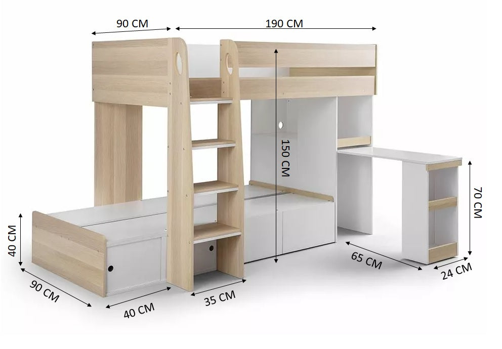 Adventure bunk bed set