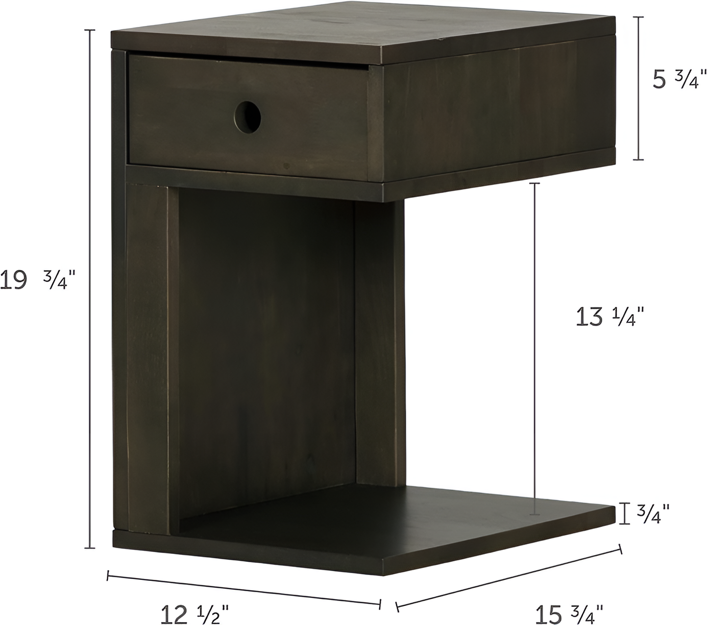 Glint 1 Drawer Nightstand