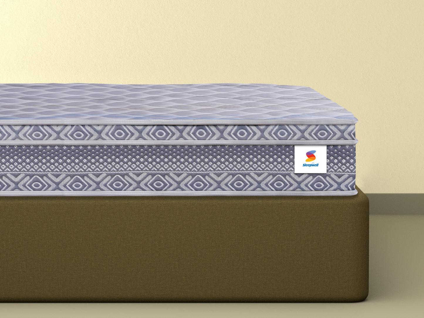 Sleepwell Spine Plus Regular | Visco Rebonded Foam Bonnell Spring | Neem Fresche Technology | Anti Sag Mattress