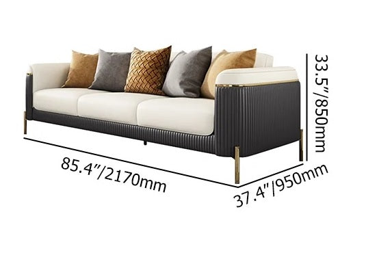 Reef 3 set Sofa, Black and Sand Beige