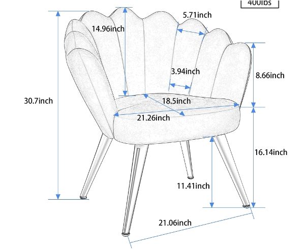 Alicante Armchair, White and Gold